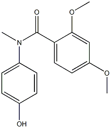 N-(4-hydroxyphenyl)-2,4-dimethoxy-N-methylbenzamide 구조식 이미지