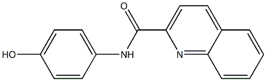 N-(4-hydroxyphenyl)quinoline-2-carboxamide Structure