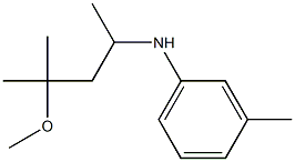 N-(4-methoxy-4-methylpentan-2-yl)-3-methylaniline 구조식 이미지