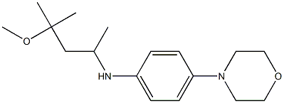 N-(4-methoxy-4-methylpentan-2-yl)-4-(morpholin-4-yl)aniline 구조식 이미지