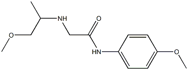 N-(4-methoxyphenyl)-2-[(1-methoxypropan-2-yl)amino]acetamide Structure