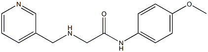 N-(4-methoxyphenyl)-2-[(pyridin-3-ylmethyl)amino]acetamide 구조식 이미지