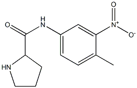 N-(4-methyl-3-nitrophenyl)pyrrolidine-2-carboxamide Structure