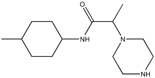 N-(4-methylcyclohexyl)-2-(piperazin-1-yl)propanamide Structure