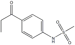 N-(4-propanoylphenyl)methanesulfonamide Structure