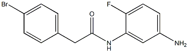 N-(5-amino-2-fluorophenyl)-2-(4-bromophenyl)acetamide 구조식 이미지