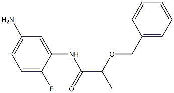 N-(5-amino-2-fluorophenyl)-2-(benzyloxy)propanamide 구조식 이미지