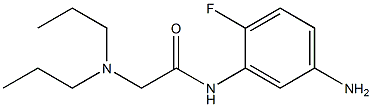 N-(5-amino-2-fluorophenyl)-2-(dipropylamino)acetamide 구조식 이미지