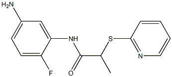 N-(5-amino-2-fluorophenyl)-2-(pyridin-2-ylsulfanyl)propanamide Structure