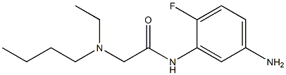 N-(5-amino-2-fluorophenyl)-2-[butyl(ethyl)amino]acetamide 구조식 이미지