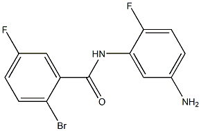 N-(5-amino-2-fluorophenyl)-2-bromo-5-fluorobenzamide Structure