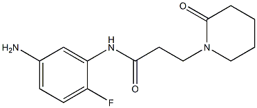 N-(5-amino-2-fluorophenyl)-3-(2-oxopiperidin-1-yl)propanamide Structure