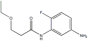 N-(5-amino-2-fluorophenyl)-3-ethoxypropanamide 구조식 이미지