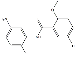 N-(5-amino-2-fluorophenyl)-5-chloro-2-methoxybenzamide 구조식 이미지