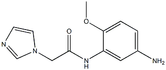 N-(5-amino-2-methoxyphenyl)-2-(1H-imidazol-1-yl)acetamide 구조식 이미지