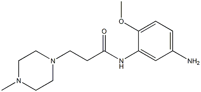 N-(5-amino-2-methoxyphenyl)-3-(4-methylpiperazin-1-yl)propanamide 구조식 이미지