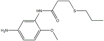 N-(5-amino-2-methoxyphenyl)-3-(propylsulfanyl)propanamide 구조식 이미지