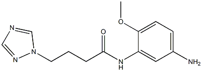 N-(5-amino-2-methoxyphenyl)-4-(1H-1,2,4-triazol-1-yl)butanamide 구조식 이미지