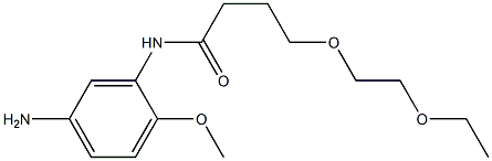 N-(5-amino-2-methoxyphenyl)-4-(2-ethoxyethoxy)butanamide 구조식 이미지