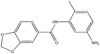 N-(5-amino-2-methylphenyl)-1,3-benzodioxole-5-carboxamide Structure