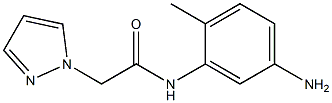 N-(5-amino-2-methylphenyl)-2-(1H-pyrazol-1-yl)acetamide 구조식 이미지