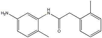 N-(5-amino-2-methylphenyl)-2-(2-methylphenyl)acetamide 구조식 이미지