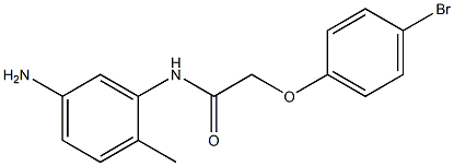 N-(5-amino-2-methylphenyl)-2-(4-bromophenoxy)acetamide 구조식 이미지