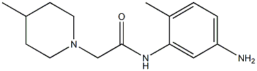 N-(5-amino-2-methylphenyl)-2-(4-methylpiperidin-1-yl)acetamide Structure