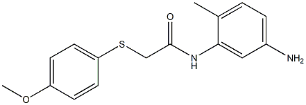 N-(5-amino-2-methylphenyl)-2-[(4-methoxyphenyl)sulfanyl]acetamide Structure