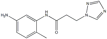 N-(5-amino-2-methylphenyl)-3-(1H-1,2,4-triazol-1-yl)propanamide 구조식 이미지