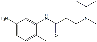 N-(5-amino-2-methylphenyl)-3-[isopropyl(methyl)amino]propanamide 구조식 이미지