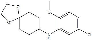 N-(5-chloro-2-methoxyphenyl)-1,4-dioxaspiro[4.5]decan-8-amine Structure