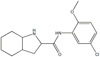 N-(5-chloro-2-methoxyphenyl)-octahydro-1H-indole-2-carboxamide 구조식 이미지