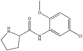 N-(5-chloro-2-methoxyphenyl)pyrrolidine-2-carboxamide 구조식 이미지