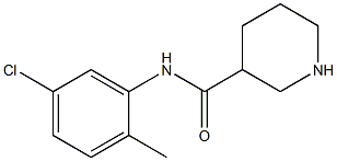 N-(5-chloro-2-methylphenyl)piperidine-3-carboxamide 구조식 이미지