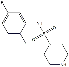 N-(5-fluoro-2-methylphenyl)piperazine-1-sulfonamide 구조식 이미지