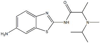 N-(6-amino-1,3-benzothiazol-2-yl)-2-[isopropyl(methyl)amino]propanamide Structure