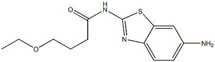 N-(6-amino-1,3-benzothiazol-2-yl)-4-ethoxybutanamide 구조식 이미지