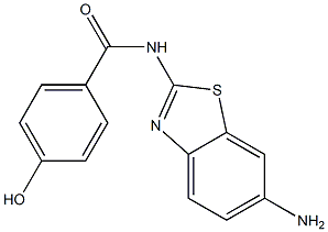 N-(6-amino-1,3-benzothiazol-2-yl)-4-hydroxybenzamide Structure