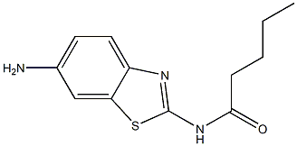 N-(6-amino-1,3-benzothiazol-2-yl)pentanamide 구조식 이미지