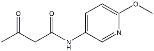 N-(6-methoxypyridin-3-yl)-3-oxobutanamide Structure