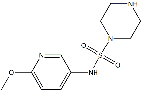 N-(6-methoxypyridin-3-yl)piperazine-1-sulfonamide Structure