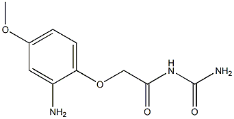 N-(aminocarbonyl)-2-(2-amino-4-methoxyphenoxy)acetamide Structure