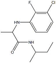 N-(butan-2-yl)-2-[(3-chloro-2-fluorophenyl)amino]propanamide Structure