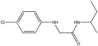 N-(butan-2-yl)-2-[(4-chlorophenyl)amino]acetamide Structure