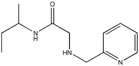 N-(butan-2-yl)-2-[(pyridin-2-ylmethyl)amino]acetamide Structure