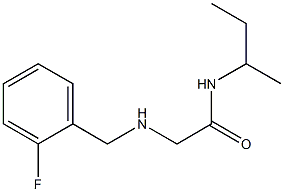 N-(butan-2-yl)-2-{[(2-fluorophenyl)methyl]amino}acetamide 구조식 이미지