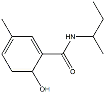 N-(butan-2-yl)-2-hydroxy-5-methylbenzamide 구조식 이미지