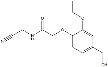 N-(cyanomethyl)-2-[2-ethoxy-4-(hydroxymethyl)phenoxy]acetamide Structure