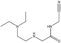 N-(cyanomethyl)-2-{[2-(diethylamino)ethyl]amino}acetamide 구조식 이미지